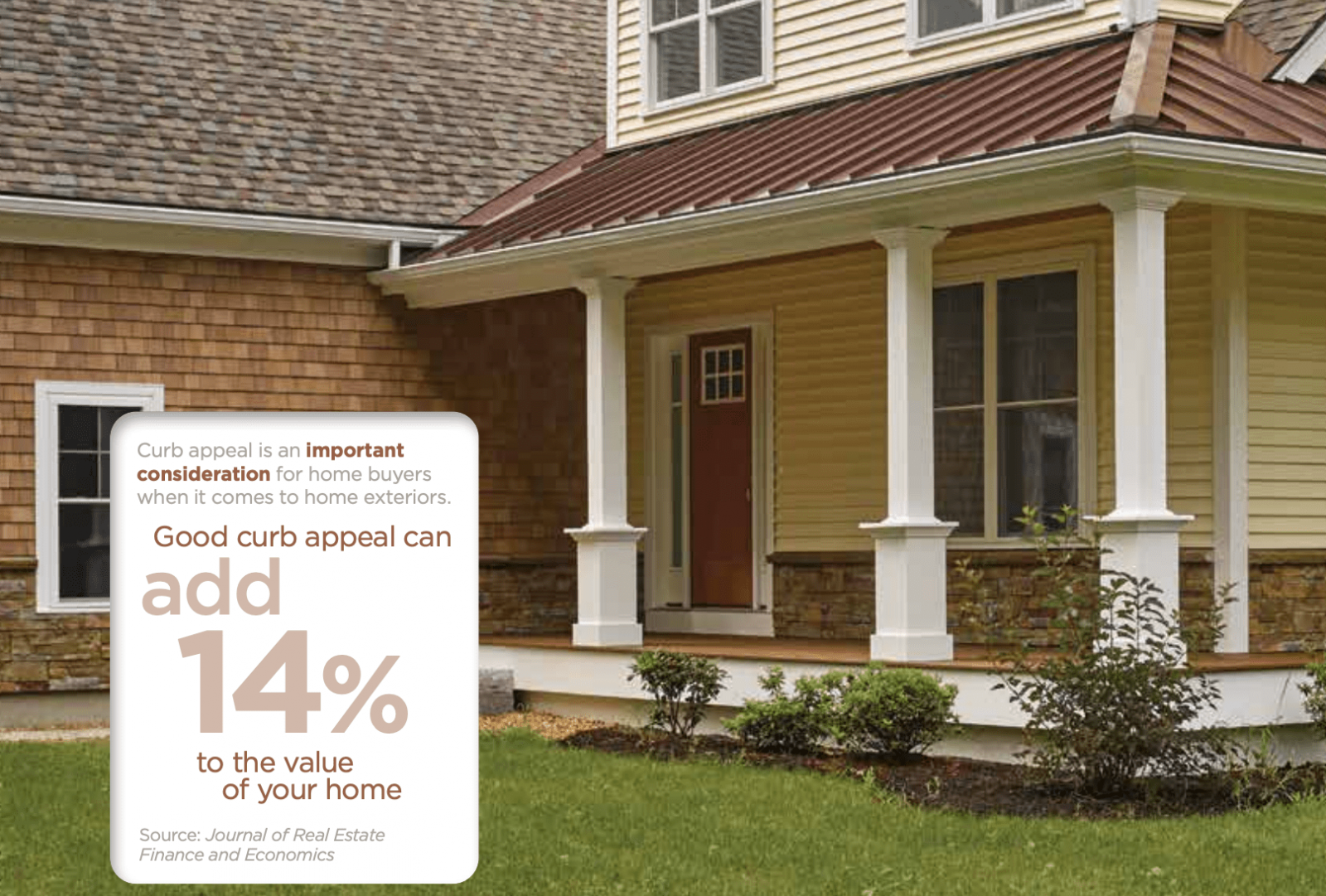 curb appeal can add 14 percent to the value of your home